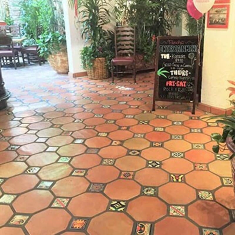 Mẫu gạch giả cổ hexagonal