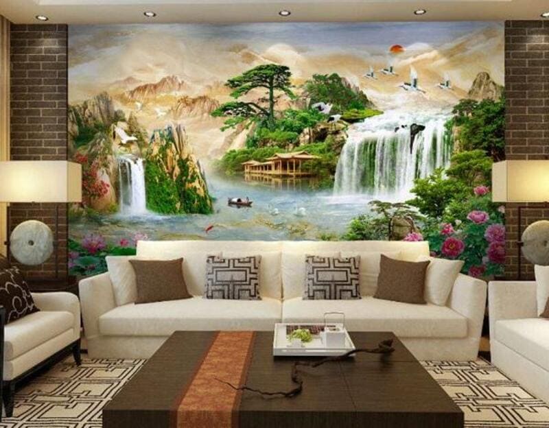 gạch tranh dán tường tự nhiên