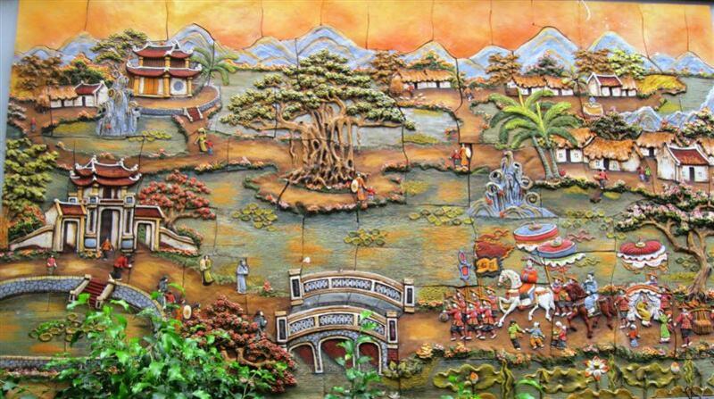 gạch tranh gốm