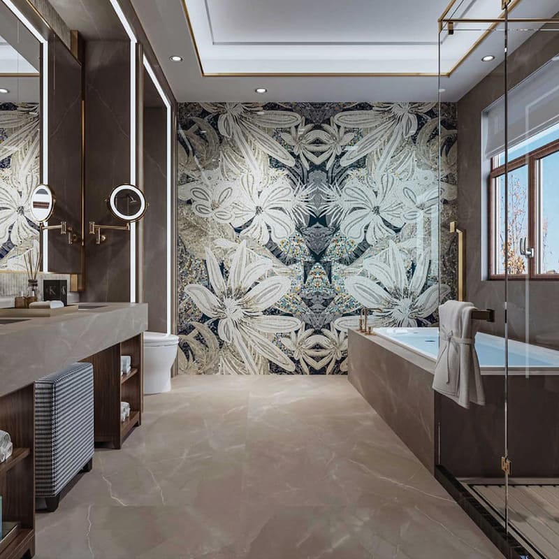 Gạch Vân Đá Marble Mosaics