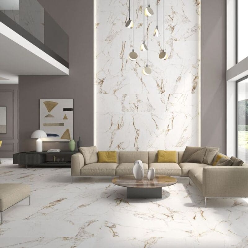 Gạch trang trí giả đá với hiệu ứng ánh sáng: