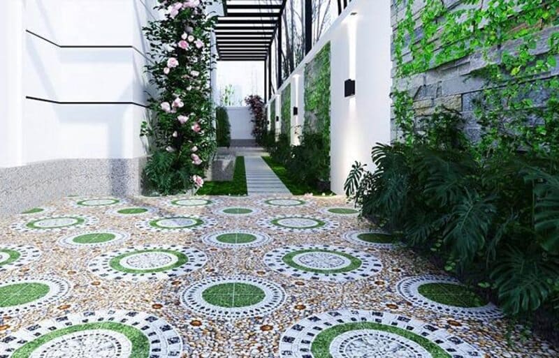 gạch lát sân vườn