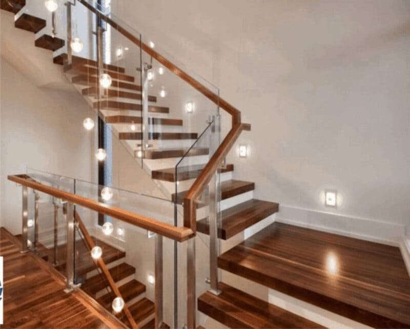 Gạch Lát Cầu Thang Giả Gỗ Acacia