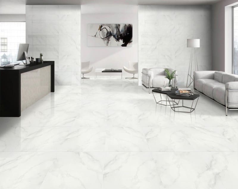 Gạch Lát Trắng Vân Khói 80x80