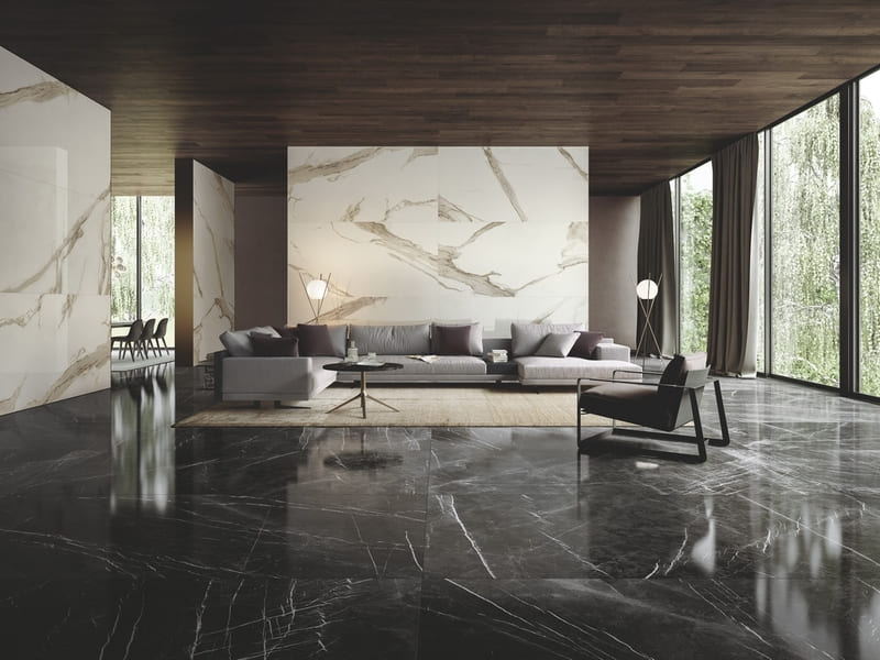 Gạch Đá Màu Đen Khối Marquina