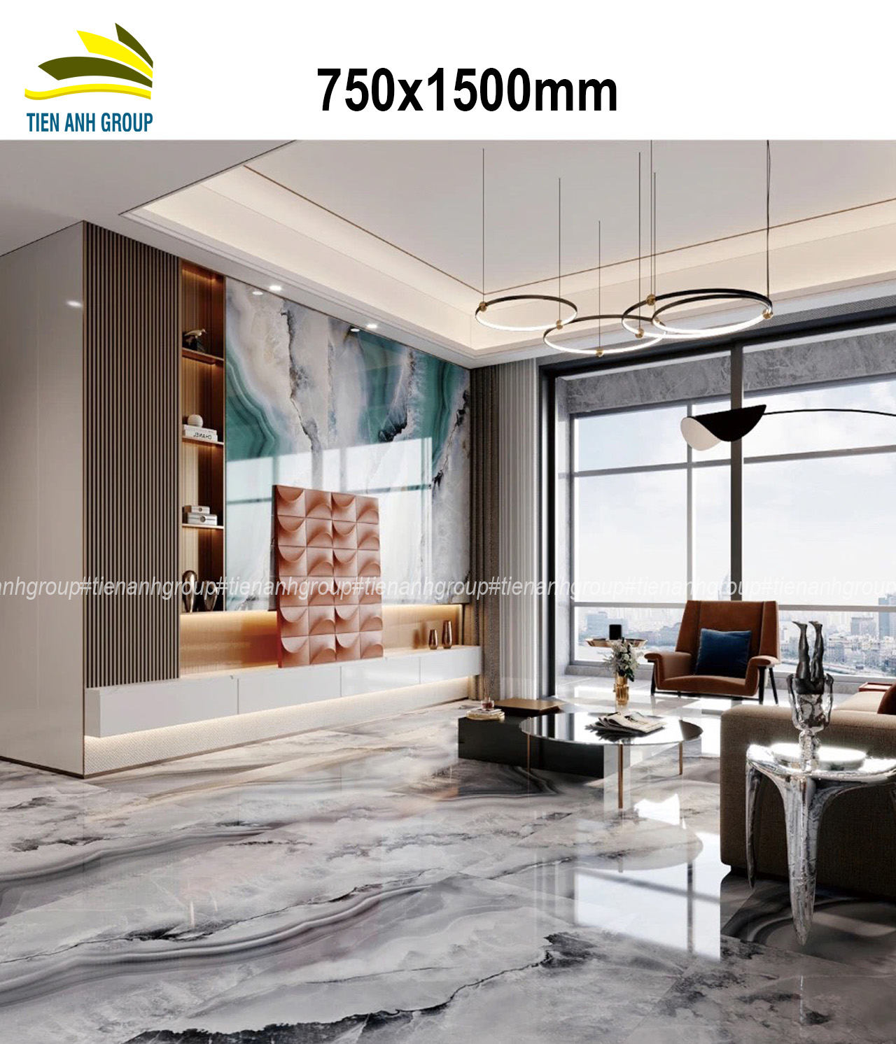 Gạch Vân Đá Marble 750×1500
