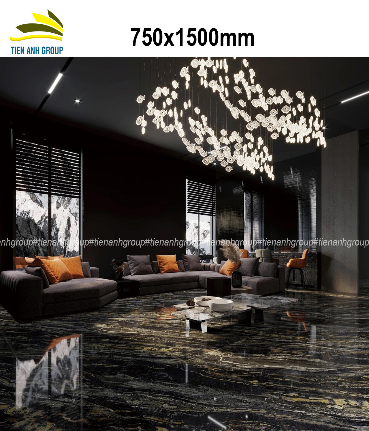 Gạch Vân Đá Marble 750×1500
