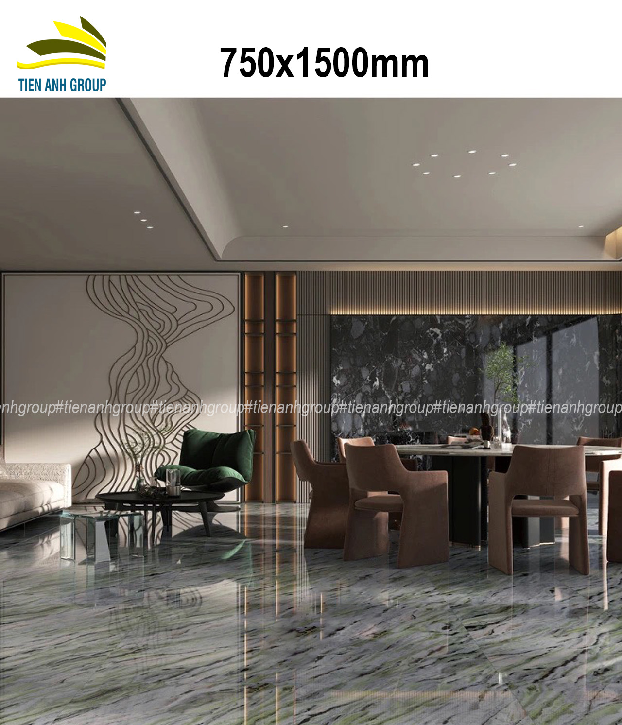 Gạch Vân Đá Marble 750×1500