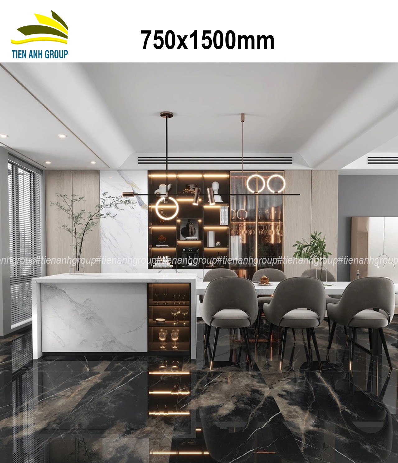 Gạch Vân Đá Marble 750×1500