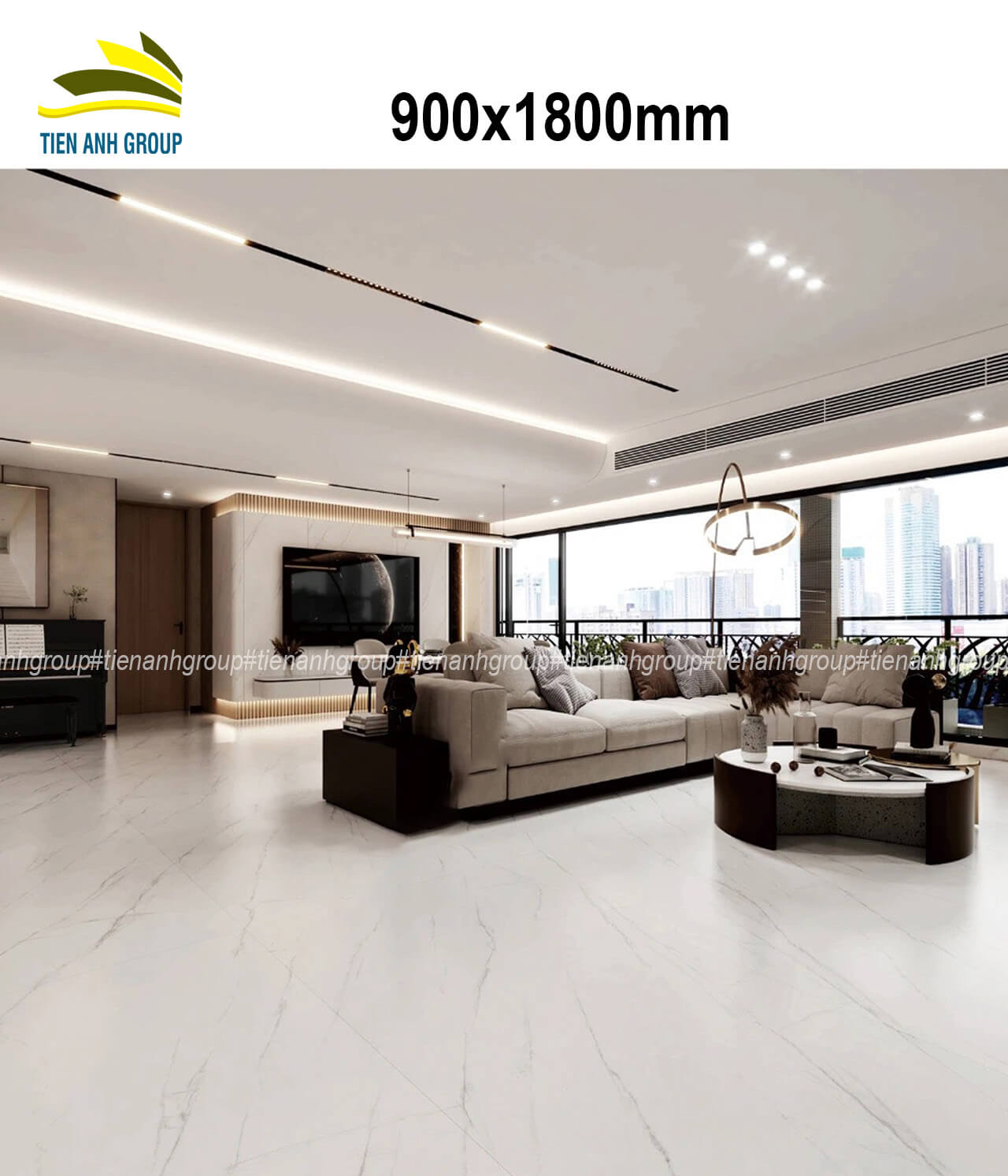 Gạch Vân Đá Marble 900x1800 34