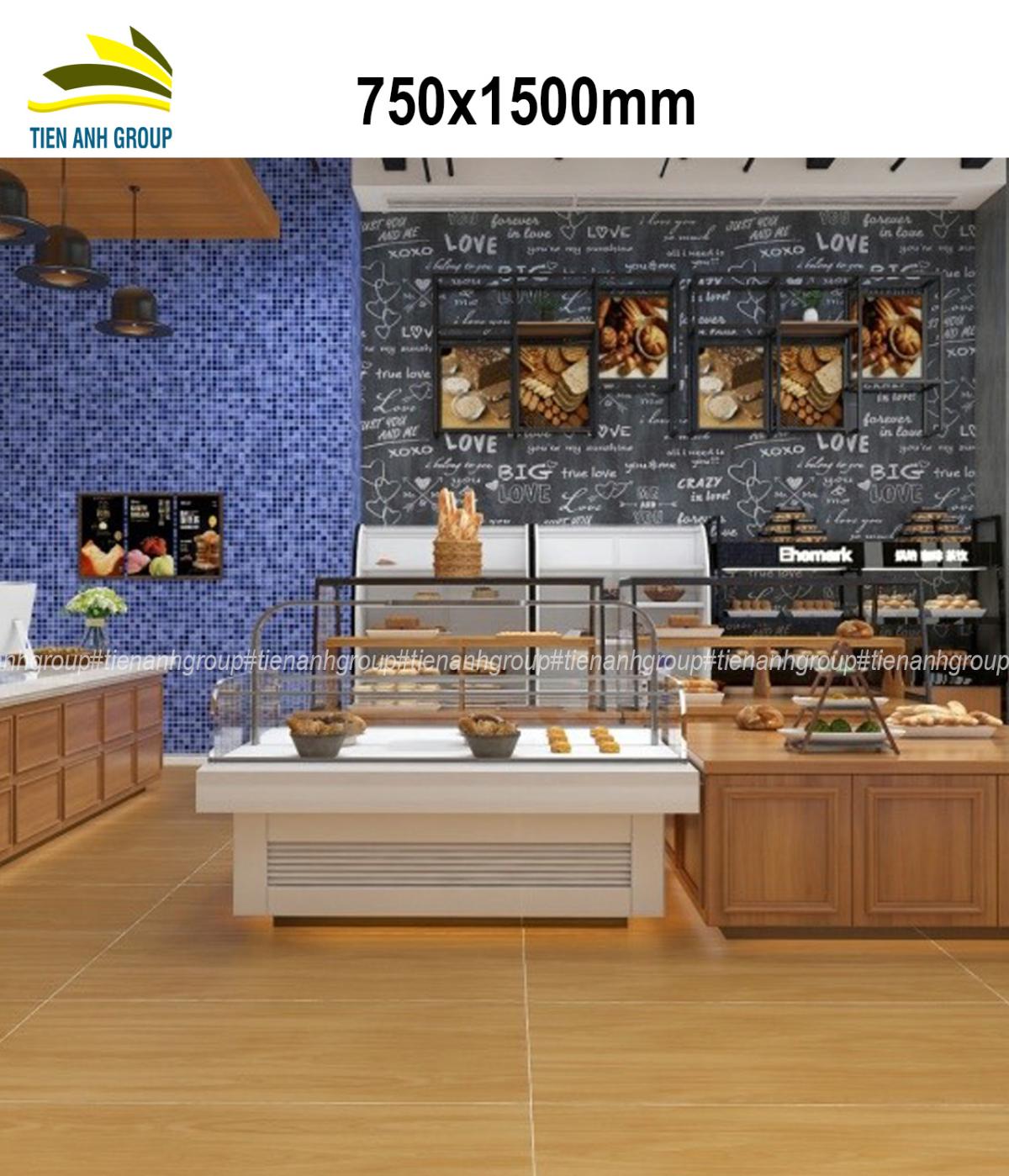 Gạch Thẻ Vân Gỗ 75x150 b4