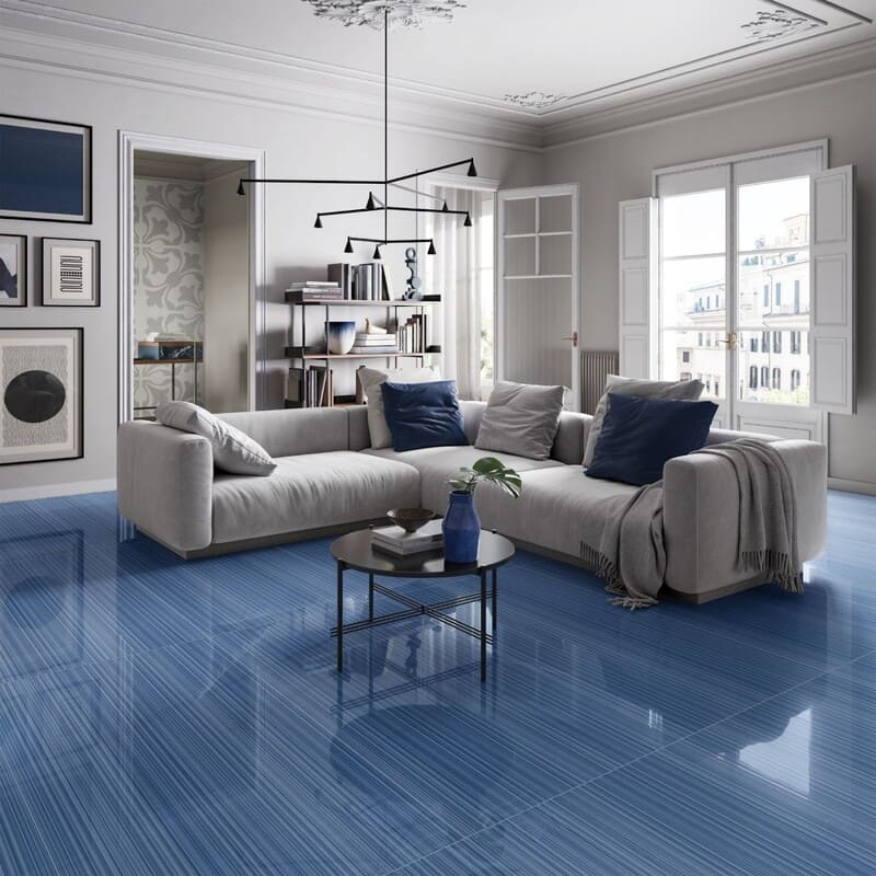 Cách phối gạch lát nền màu xanh với màu nào phù hợp?