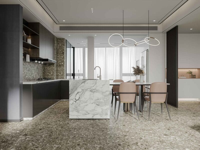 Gạch Terrazzo Màu Marble