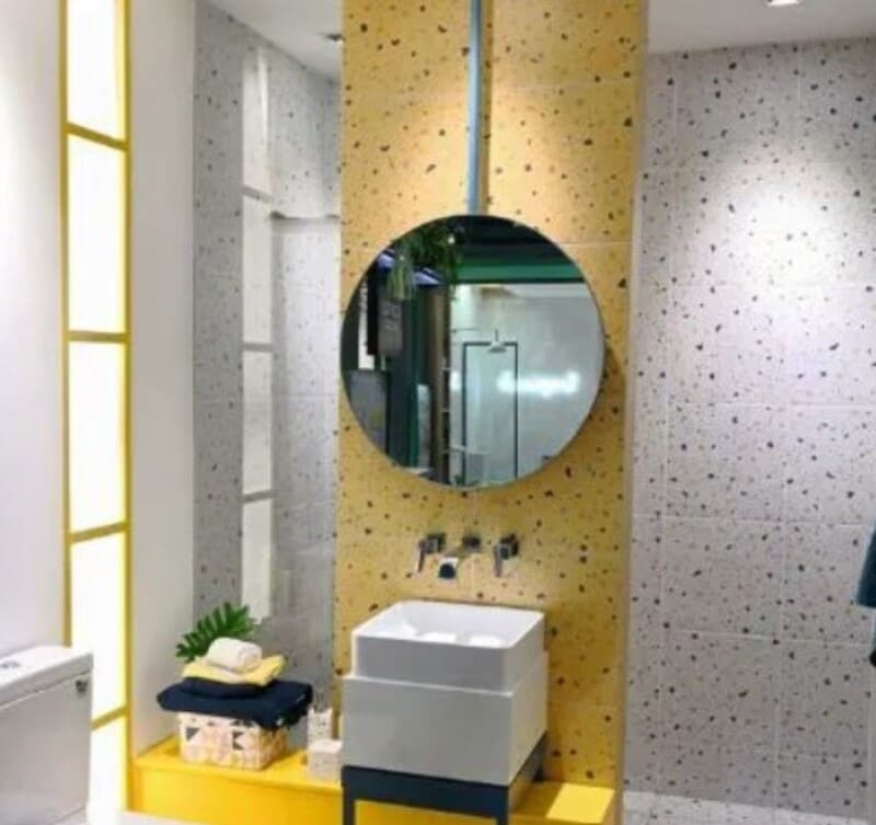 Gạch Terrazzo màu vàng