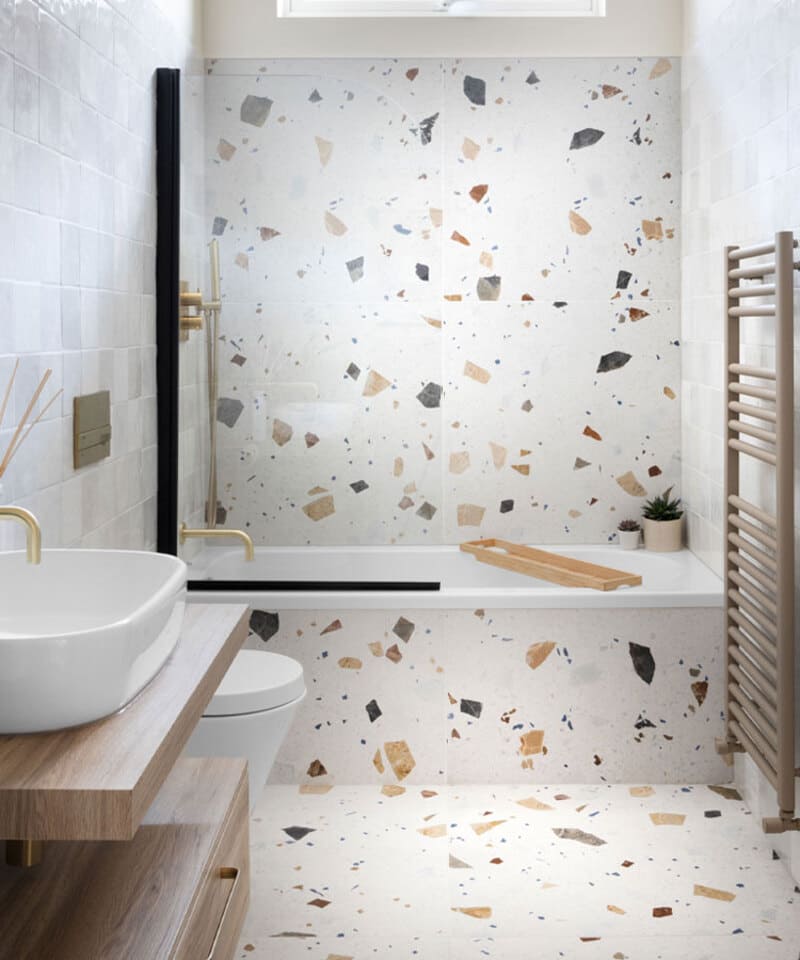 Gạch Terrazzo màu nâu