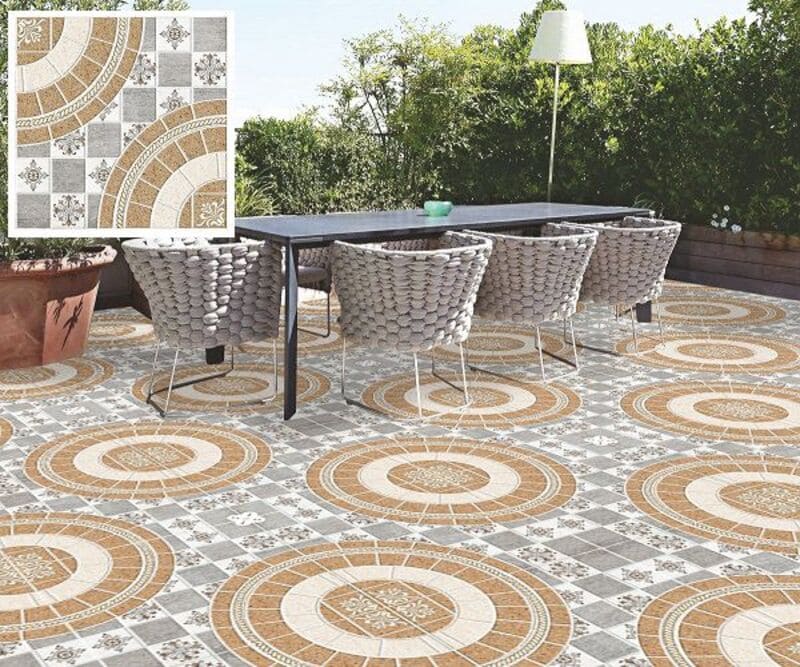 gạch lát sân vườn 50×50