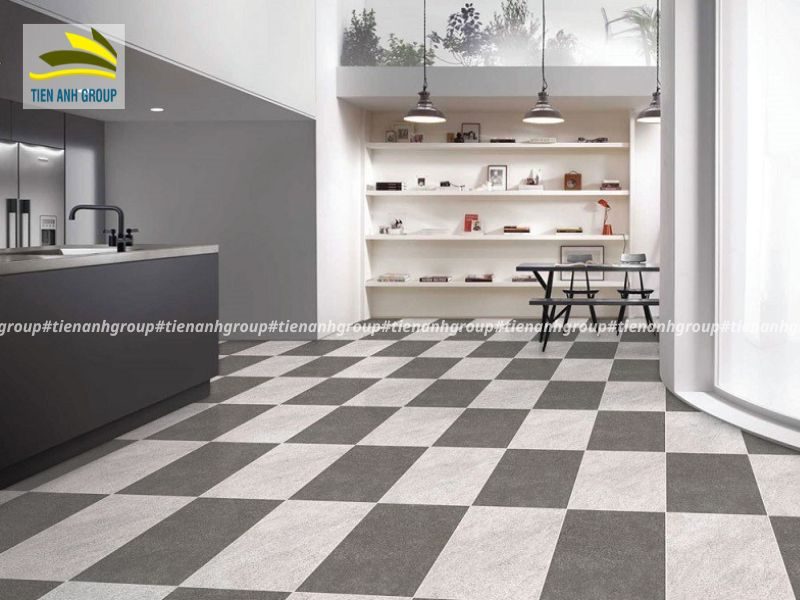 Gạch Granite Đồng Tâm trắng ghi xám