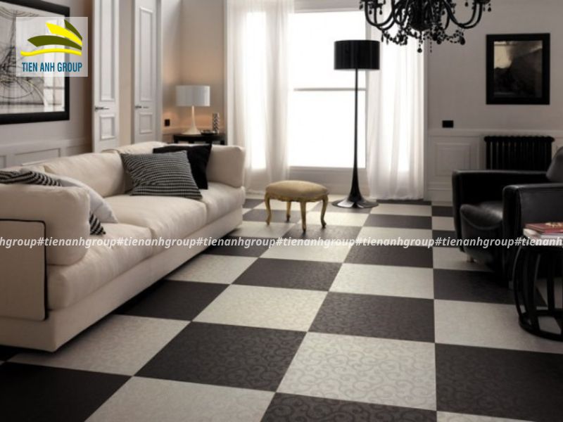 Gạch Granite Đồng Tâm trắng đen