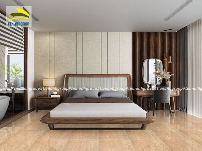 Phối cảnh gạch Đồng Tâm 60×60 vân gỗ đẹp ấn tượng