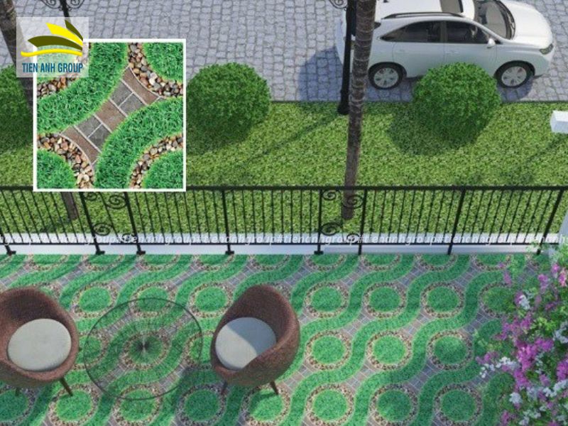 Gạch Sỏi Sân Vườn