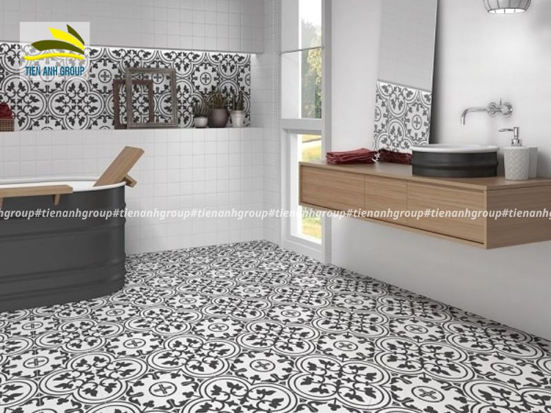 Gạch bông trang trí ấn tượng