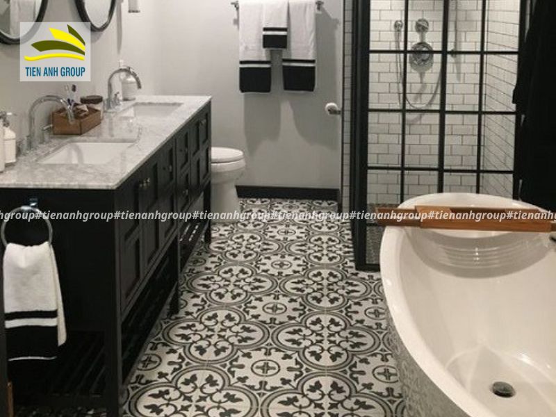 Gạch bông trang trí ấn tượng