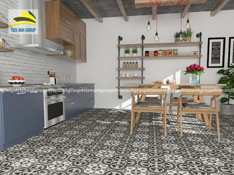Gạch ốp tường họa tiết hoa văn