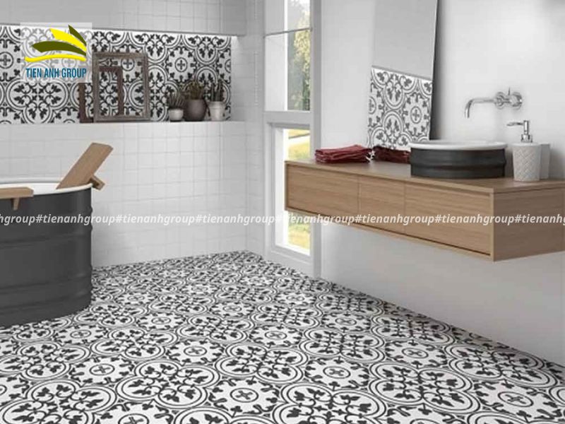 Gạch ốp tường họa tiết hoa văn