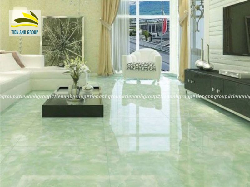 Gạch ốp màu xanh lá cây