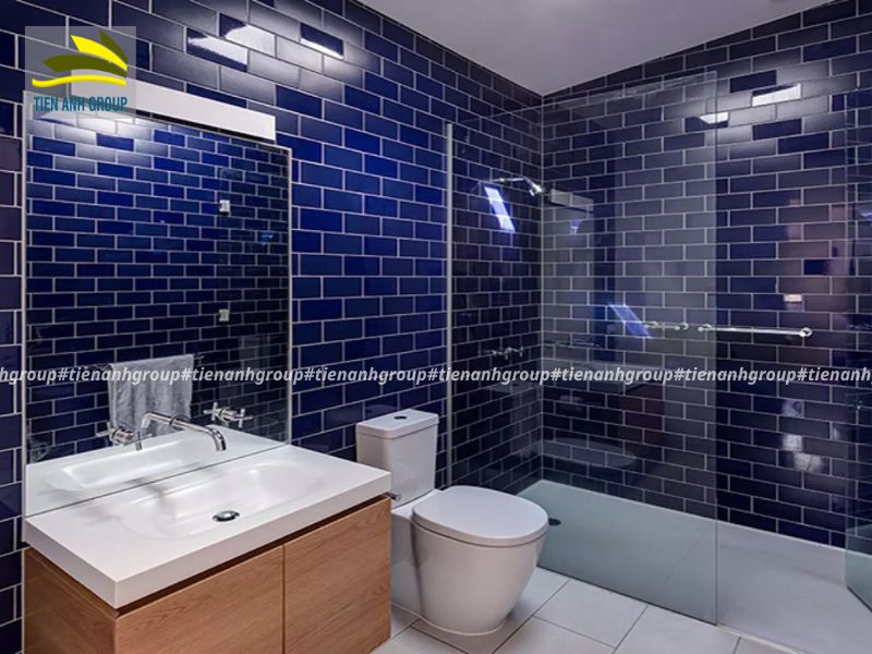 Gạch lát nền màu xanh dương