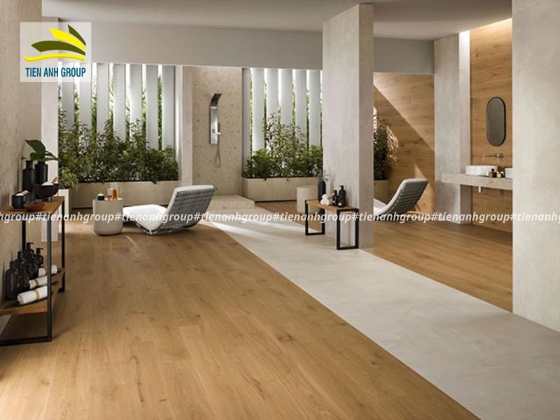Công năng của gạch lát nền giả gỗ