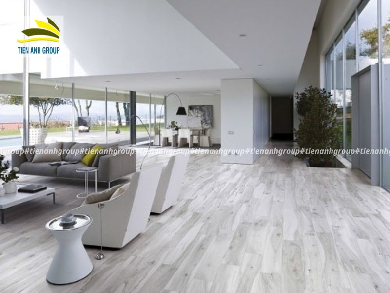 Mẫu gạch lát nền giả gỗ kiểu dáng hình chữ nhật