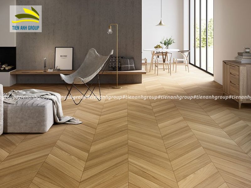 Mẫu gạch giả gỗ ốp tường, lát nền