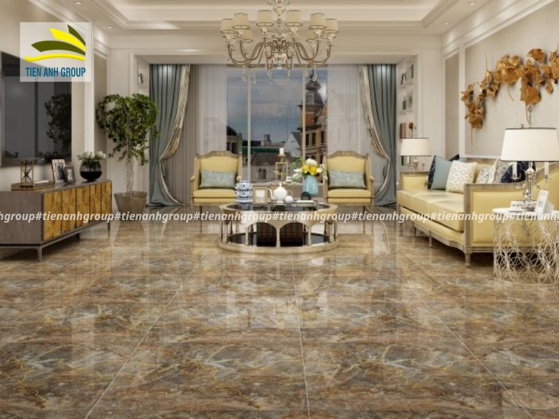 Gạch Lát Nền Màu Nâu Đất