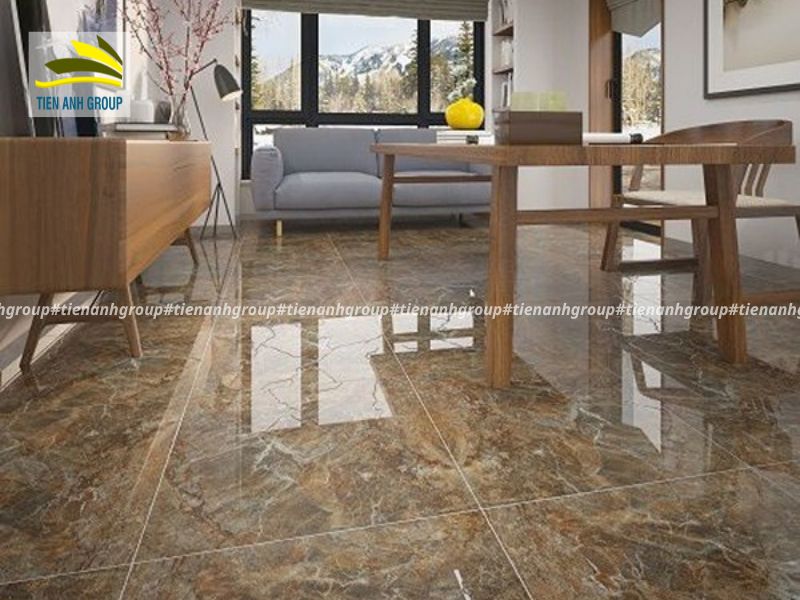 Gạch Lát Nền Màu Nâu Đất