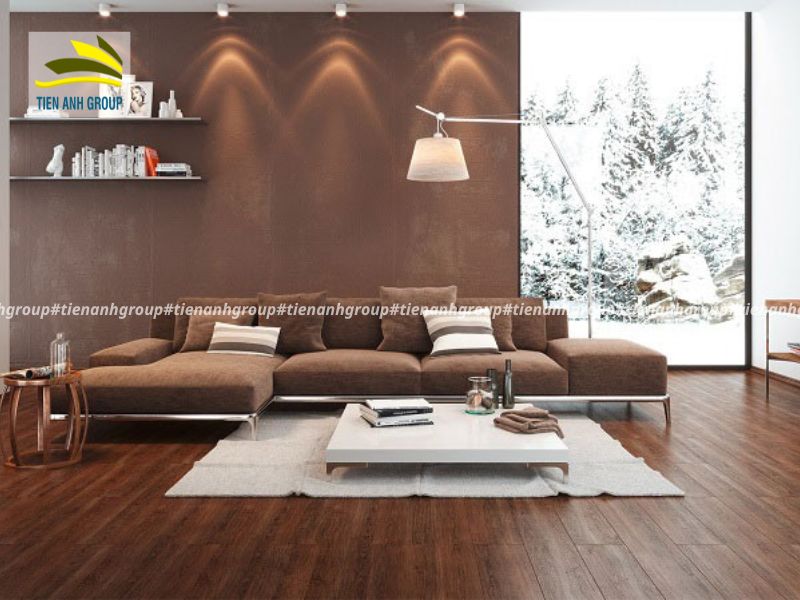 Gạch Lát Nền Màu Nâu Đất