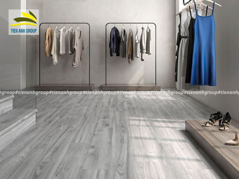 Gạch lát nền xám vân gỗ