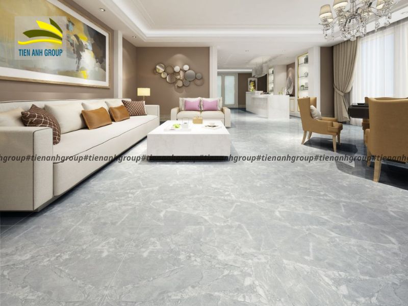 Gạch lát nền xám trơn