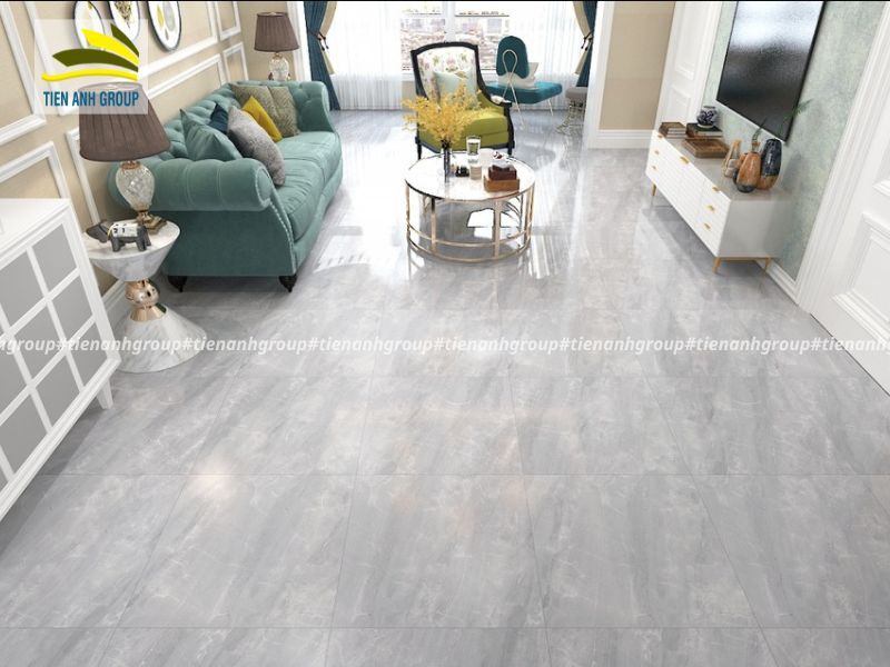 Gạch lát nền xám vân đá
