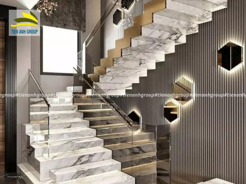 Mẫu gạch trang trí cầu thang ĐẸP