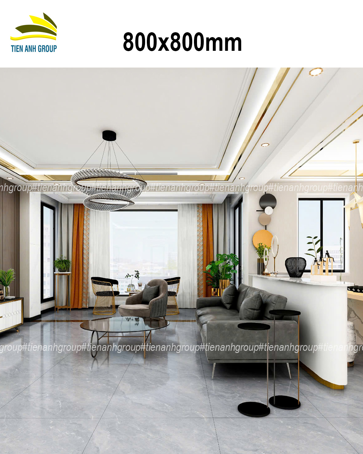 Gạch Vân Đá Marble 80x80