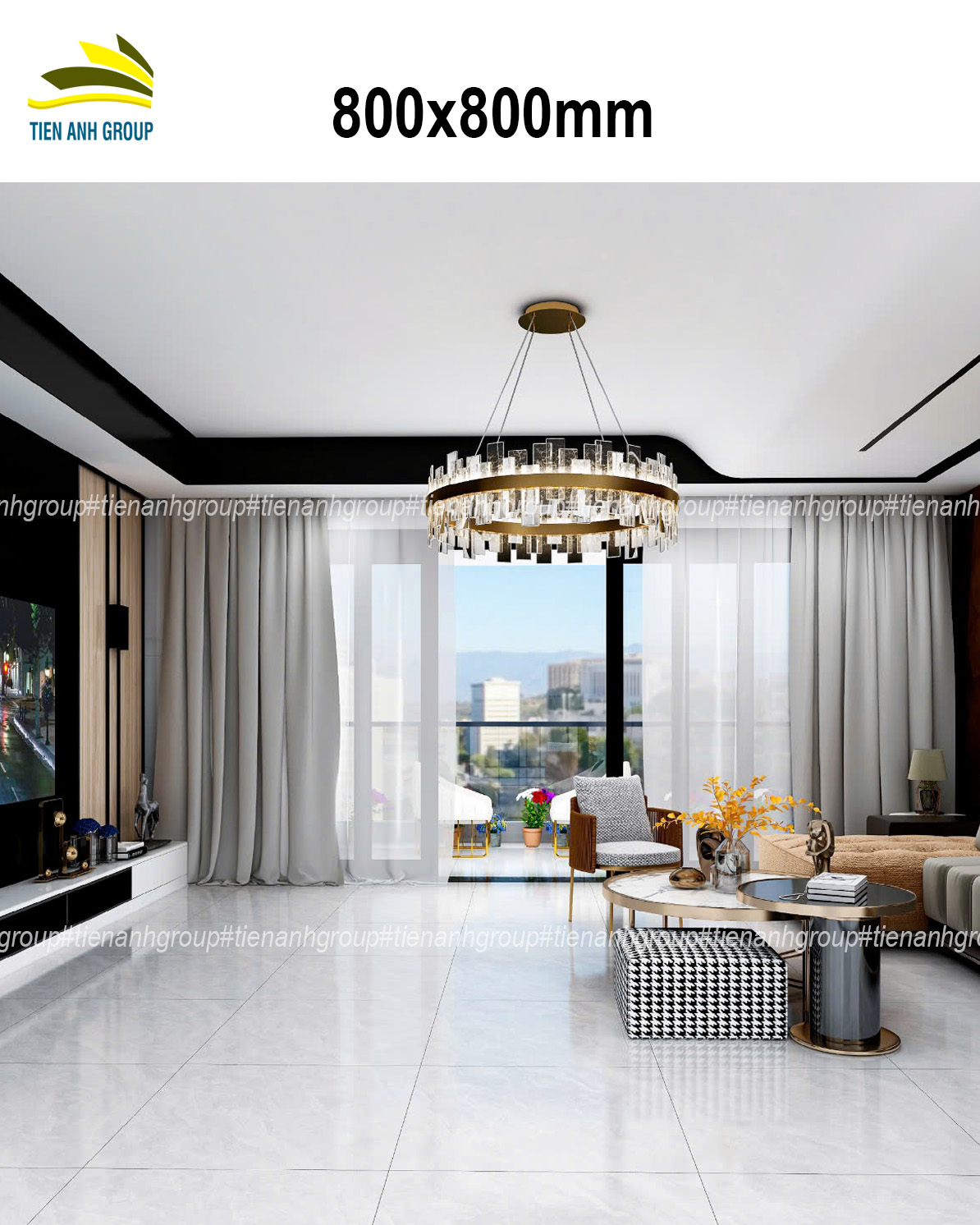 Gạch Vân Đá Marble 80x80