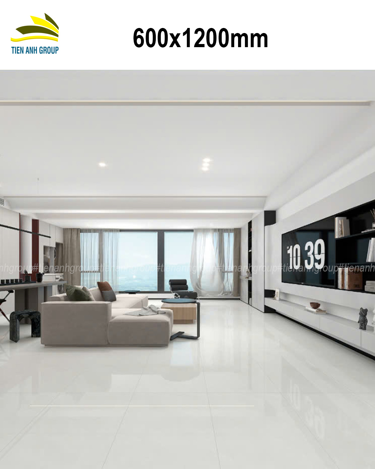 Gạch Vân Đá Marble 60x120 075
