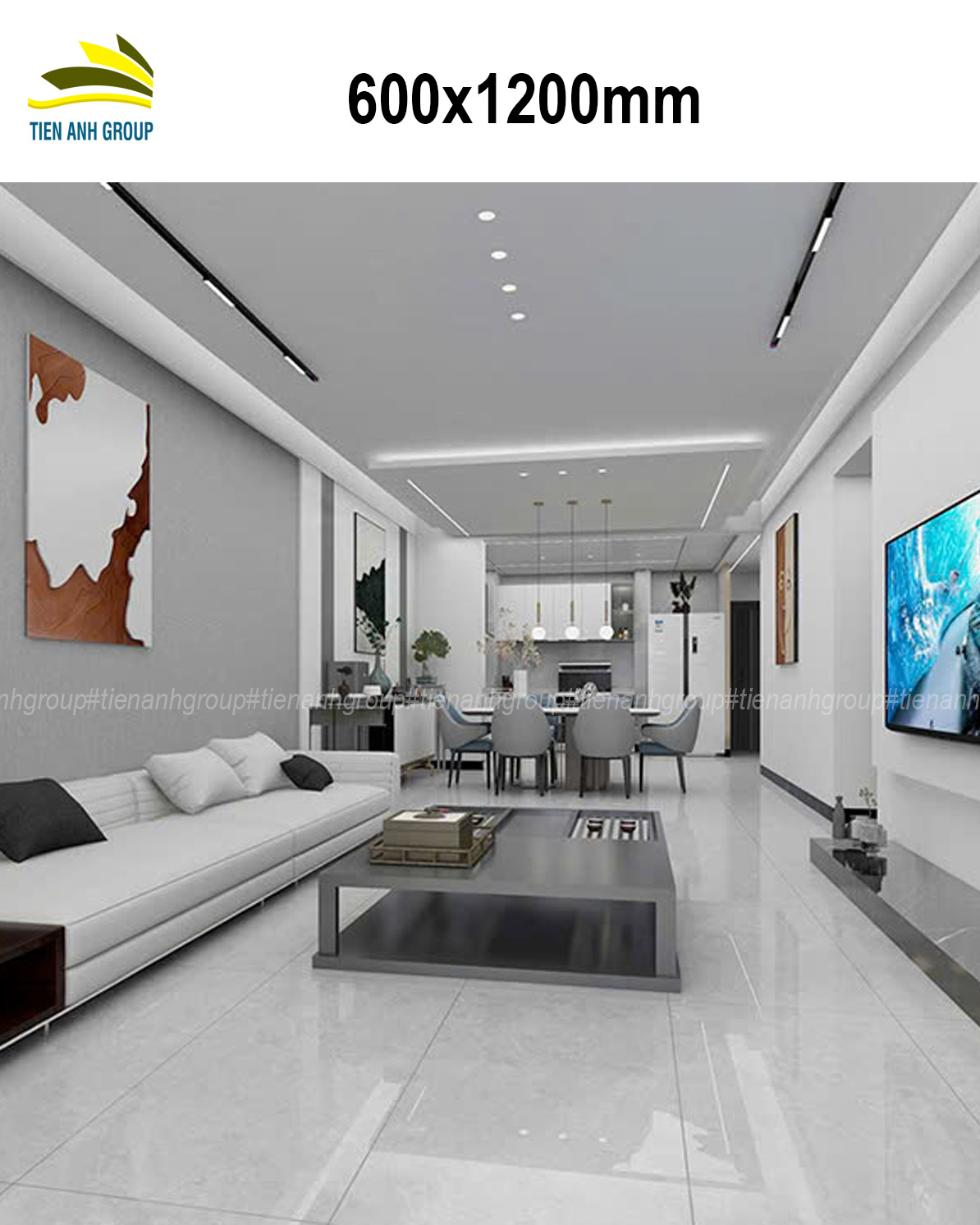 Gạch Vân Đá Marble 600x1200 0100