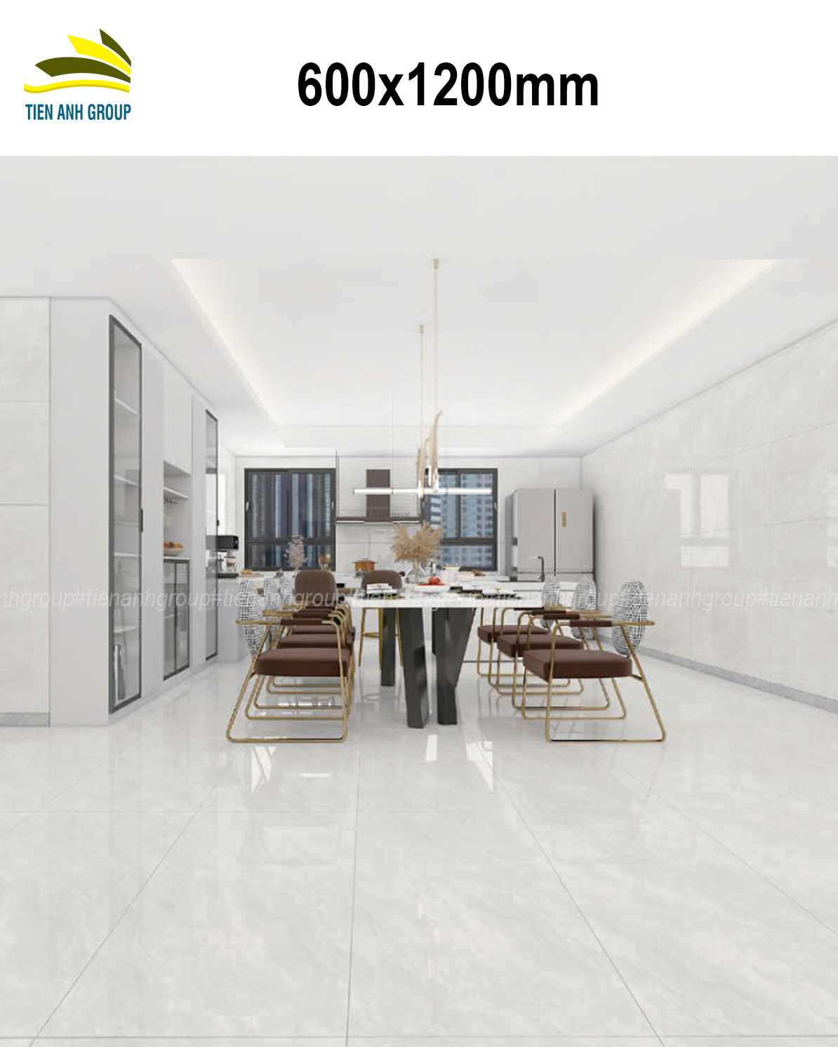 Gạch Vân Đá Marble 60x120 070