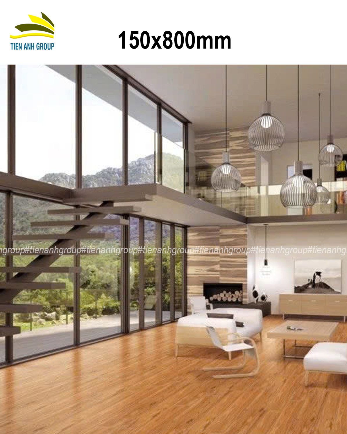 Gạch Thẻ Vân Gỗ 15x80