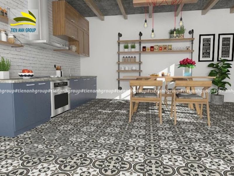 Gạch lát nhà bếp mẫu