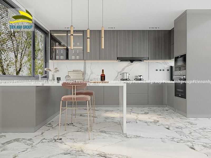 Gạch lát nhà bếp mẫu