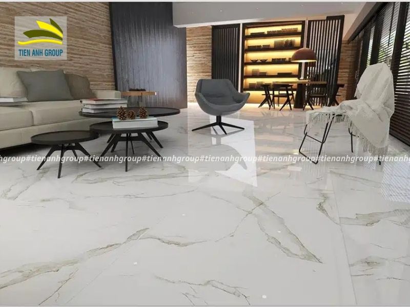 Gạch lát phòng khách mẫu