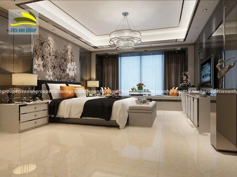 Gạch lát phòng ngủ mẫu